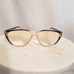 Valentino Oversized Eyeglass Frames  Vintage Blue Marbled V147